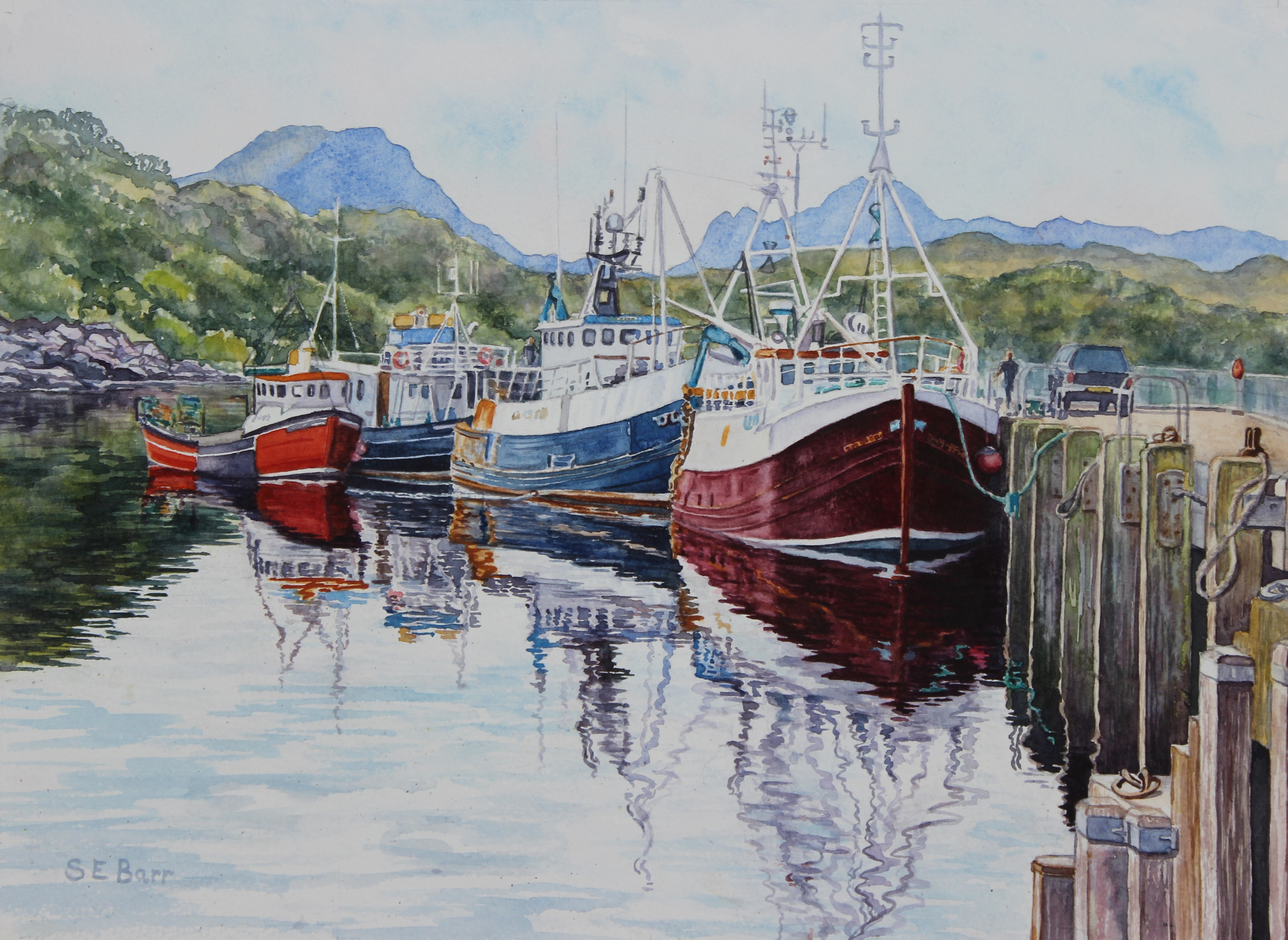 Still Waters, Gairloch 
watercolour
Framed size: 43x52cm
£230