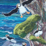 "Puffins III"
Textile art
SOLD
